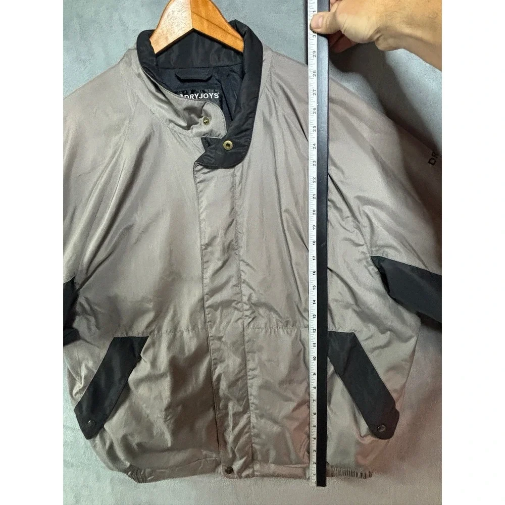 FootJoy Dry Joys XL Black Gray Windbreaker Rain Golf Jacket